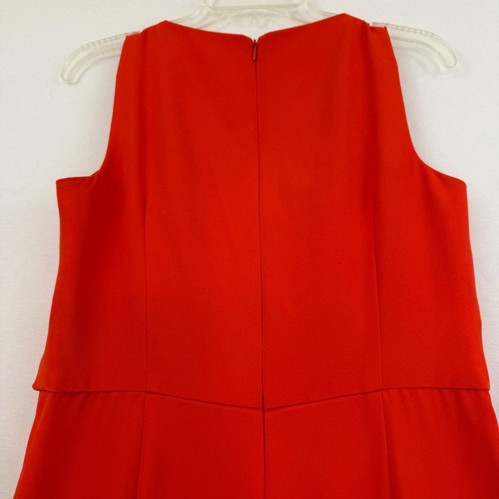 Trina Turk Jumpsuit Womens 10 Orange Wide Leg Empire Waist V-Neck NWT - Picture 5 of 12